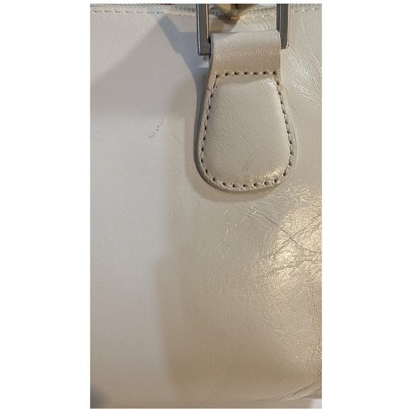 Vintage Y2K Boho Beige Leather Shoulder Strap  q - Picture 8 of 14